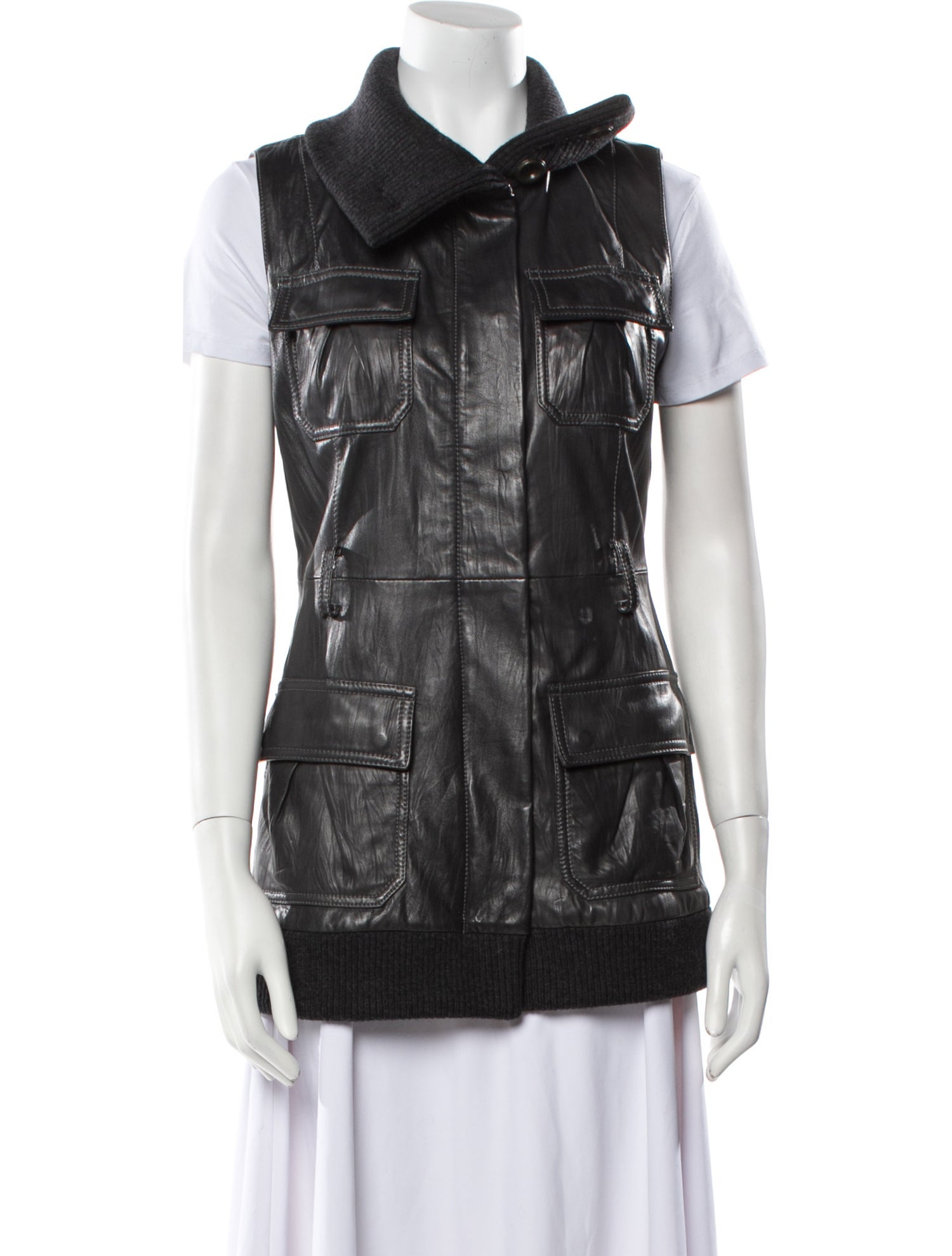 Diane von Furstenberg Leather Vest