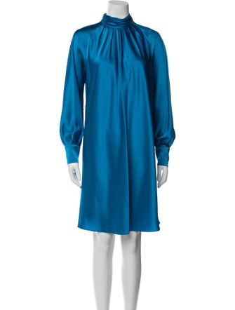 Diane von Furstenberg Mock Neck Mini Dress