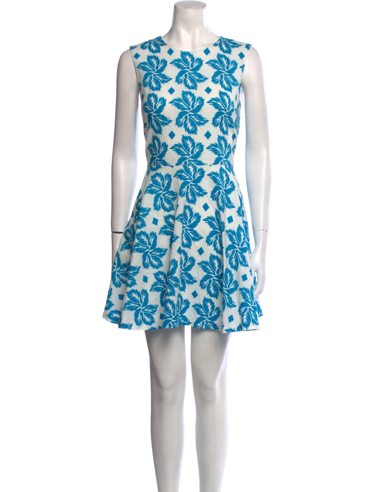 Diane von Furstenberg Floral Print Mini Dress