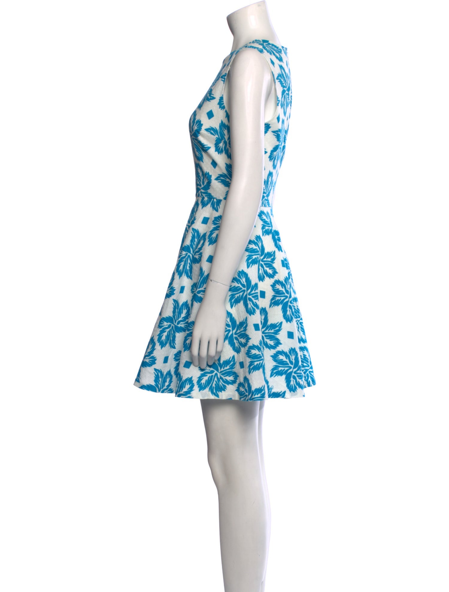 Diane von Furstenberg Floral Print Mini Dress