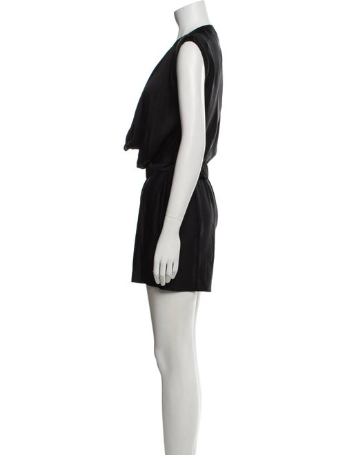 Diane von Furstenberg Silk Plunge Neckline Romper