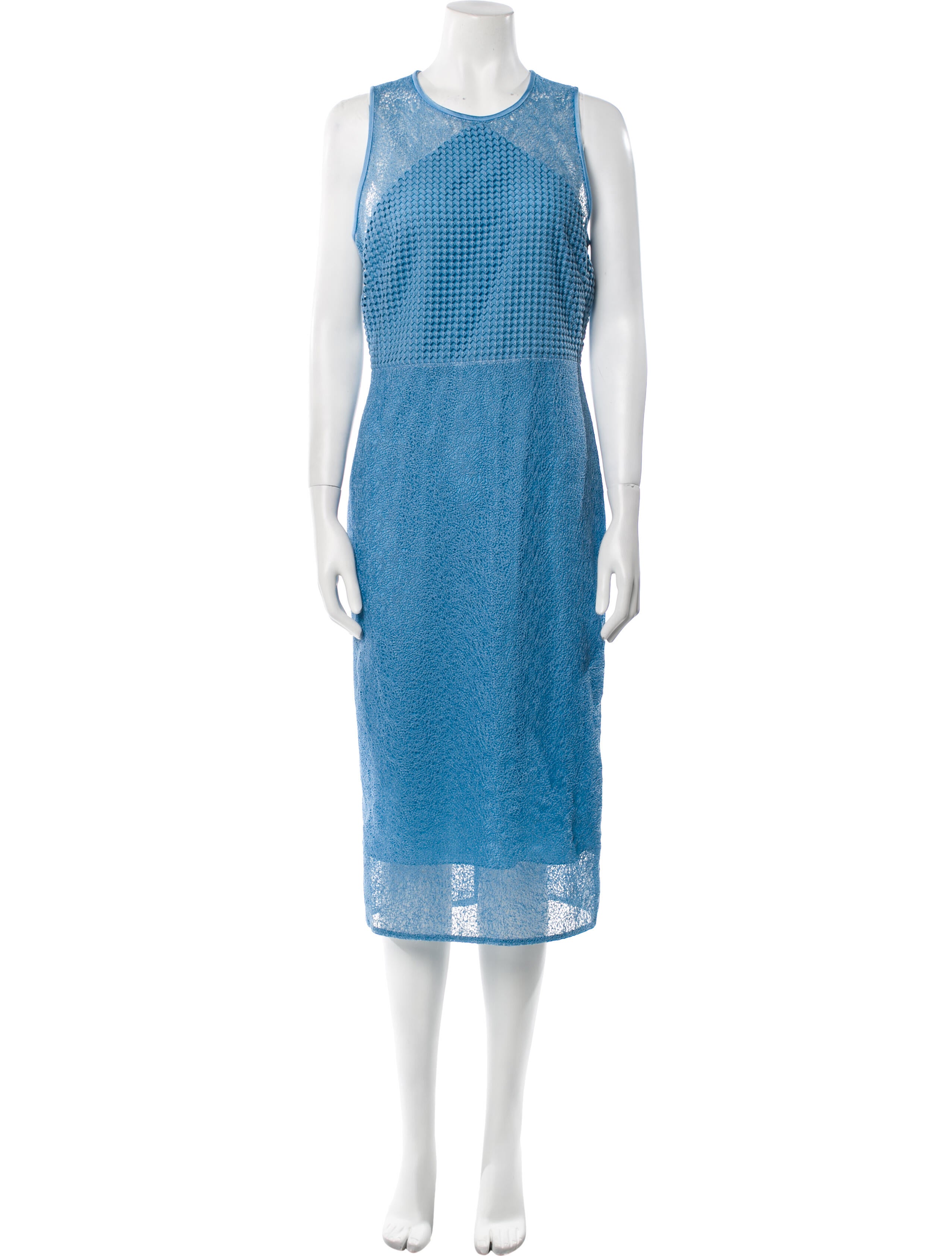 Diane von Furstenberg Crew Neck Midi Length Dress