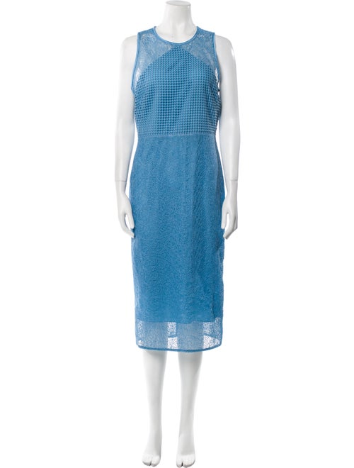 Diane von Furstenberg Crew Neck Midi Length Dress
