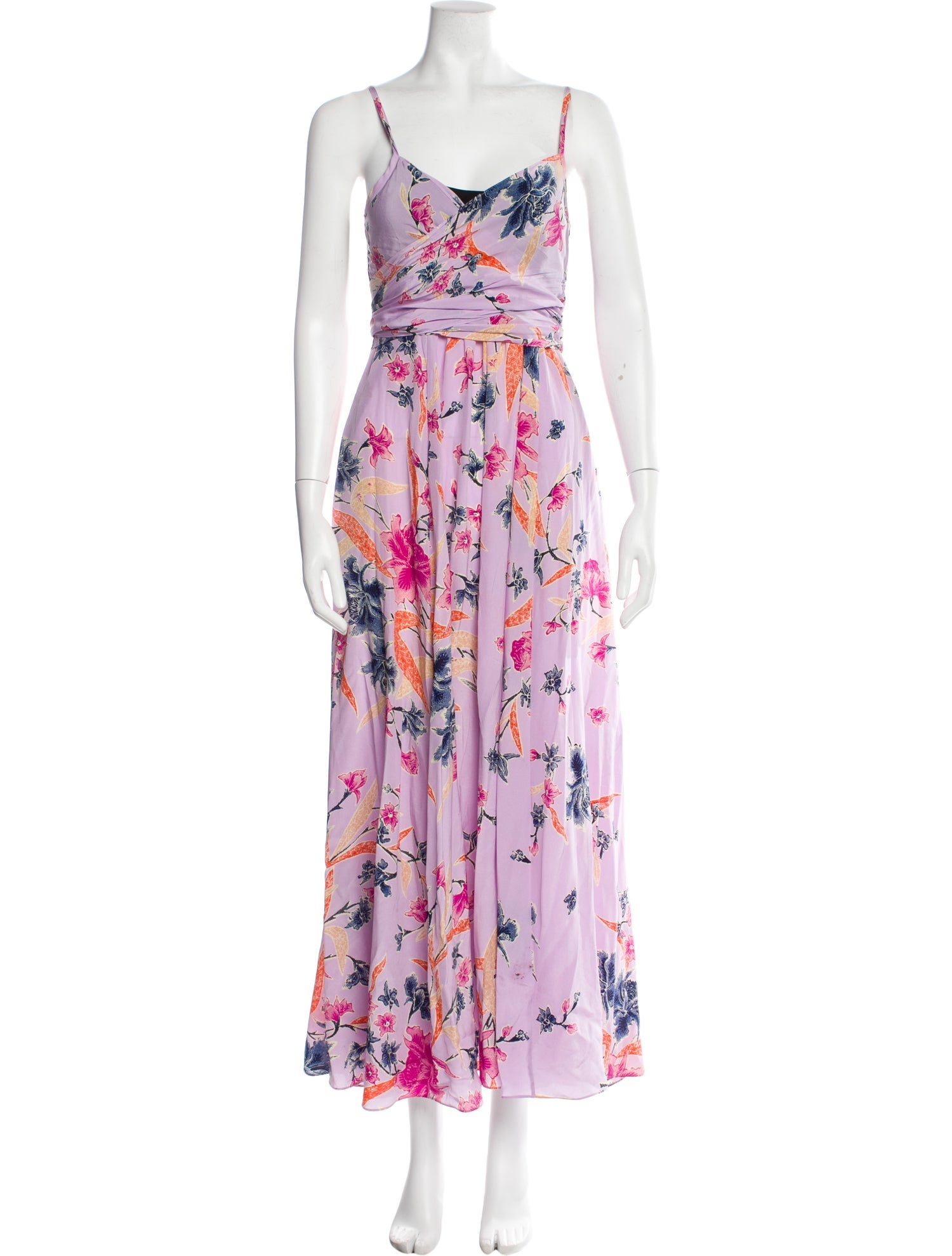 Diane von Furstenberg Floral Print Long Dress
