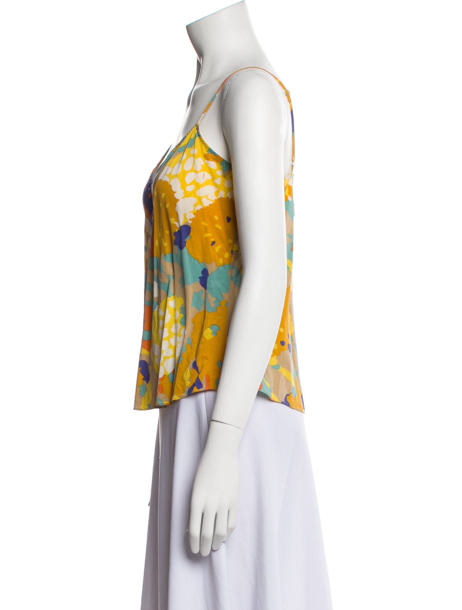 Diane von Furstenberg Silk Floral Print Top
