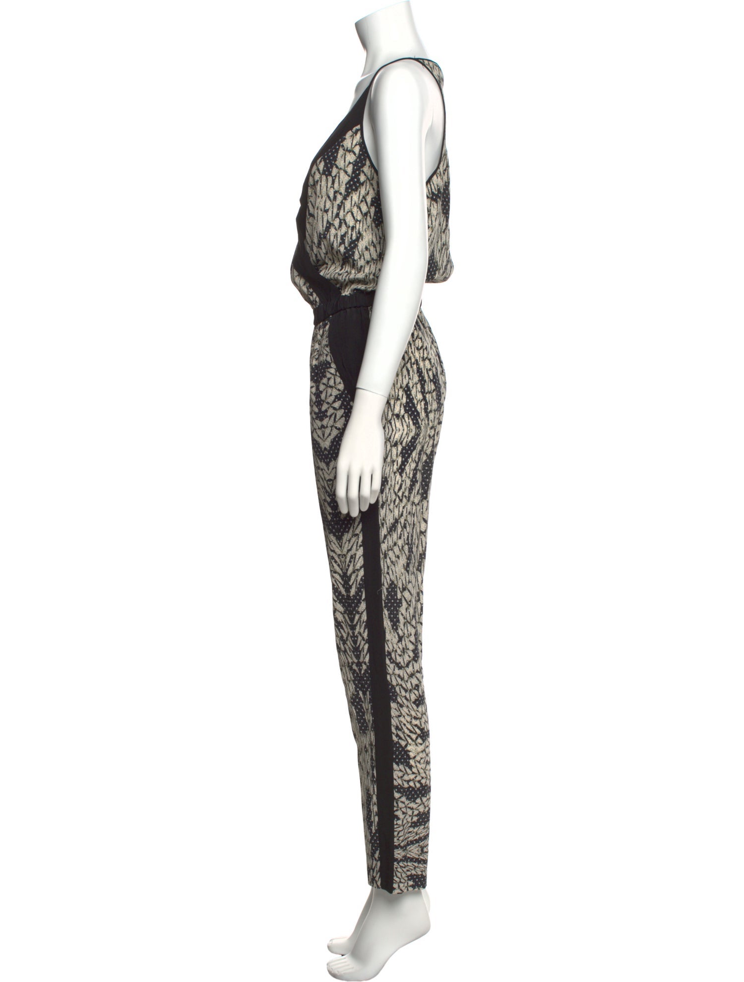 Diane von Furstenberg Silk Printed Jumpsuit