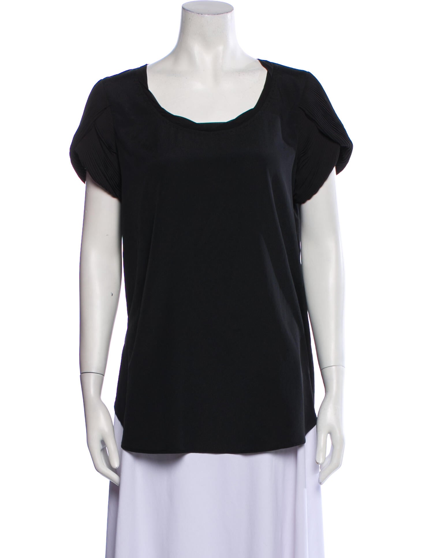 Diane von Furstenberg Scoop Neck Short Sleeve T-Shirt