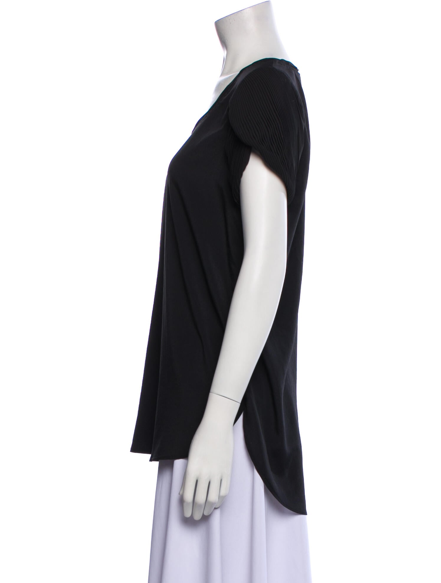 Diane von Furstenberg Scoop Neck Short Sleeve T-Shirt