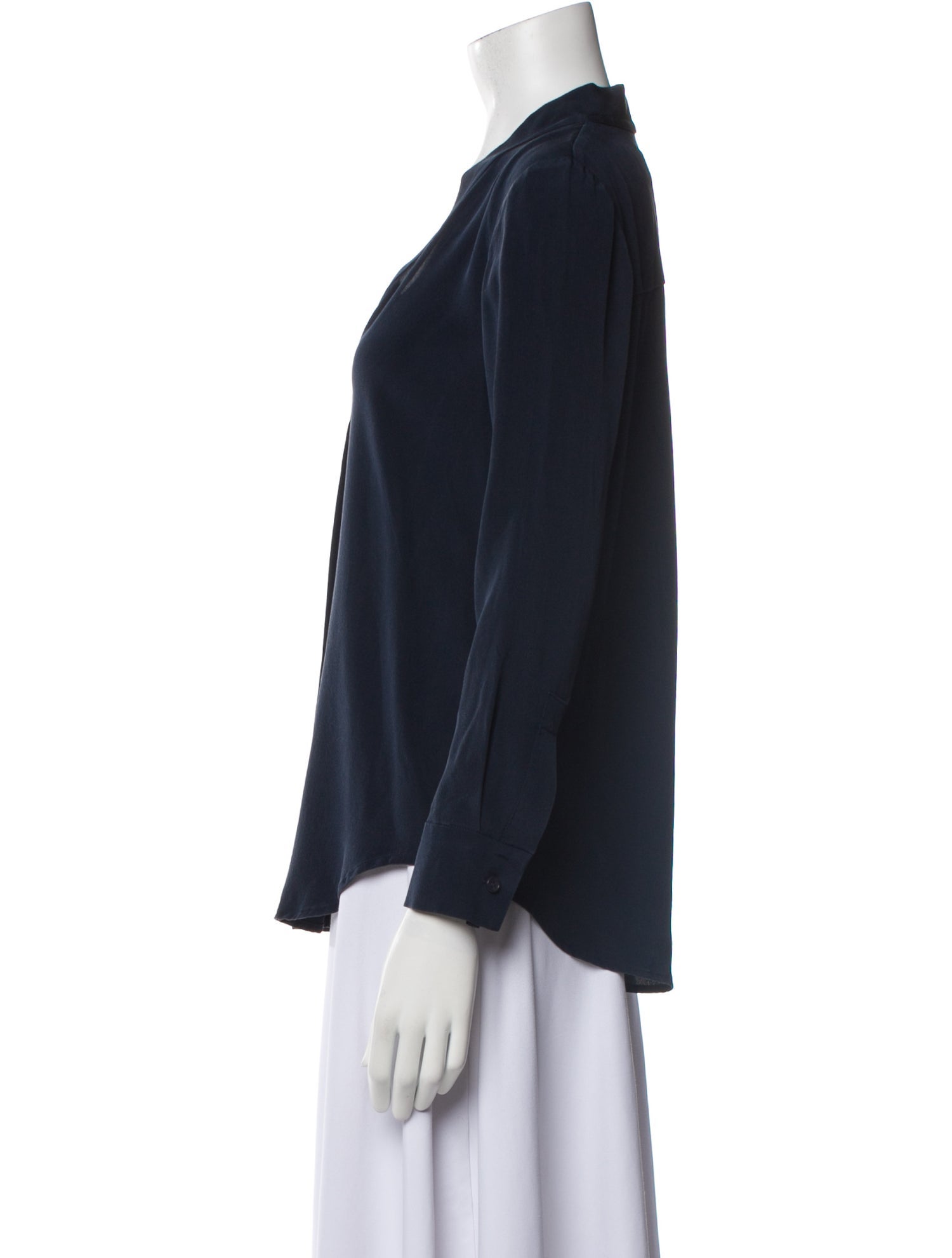 Diane von Furstenberg Silk V-Neck Blouse