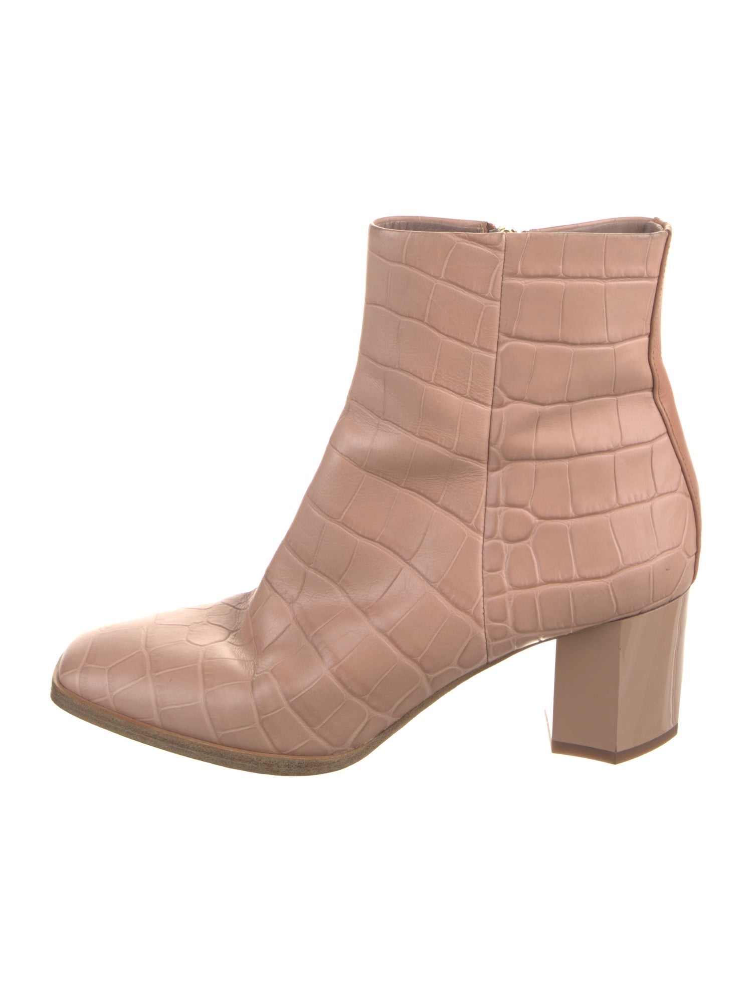 Diane von Furstenberg Embossed Leather Boots