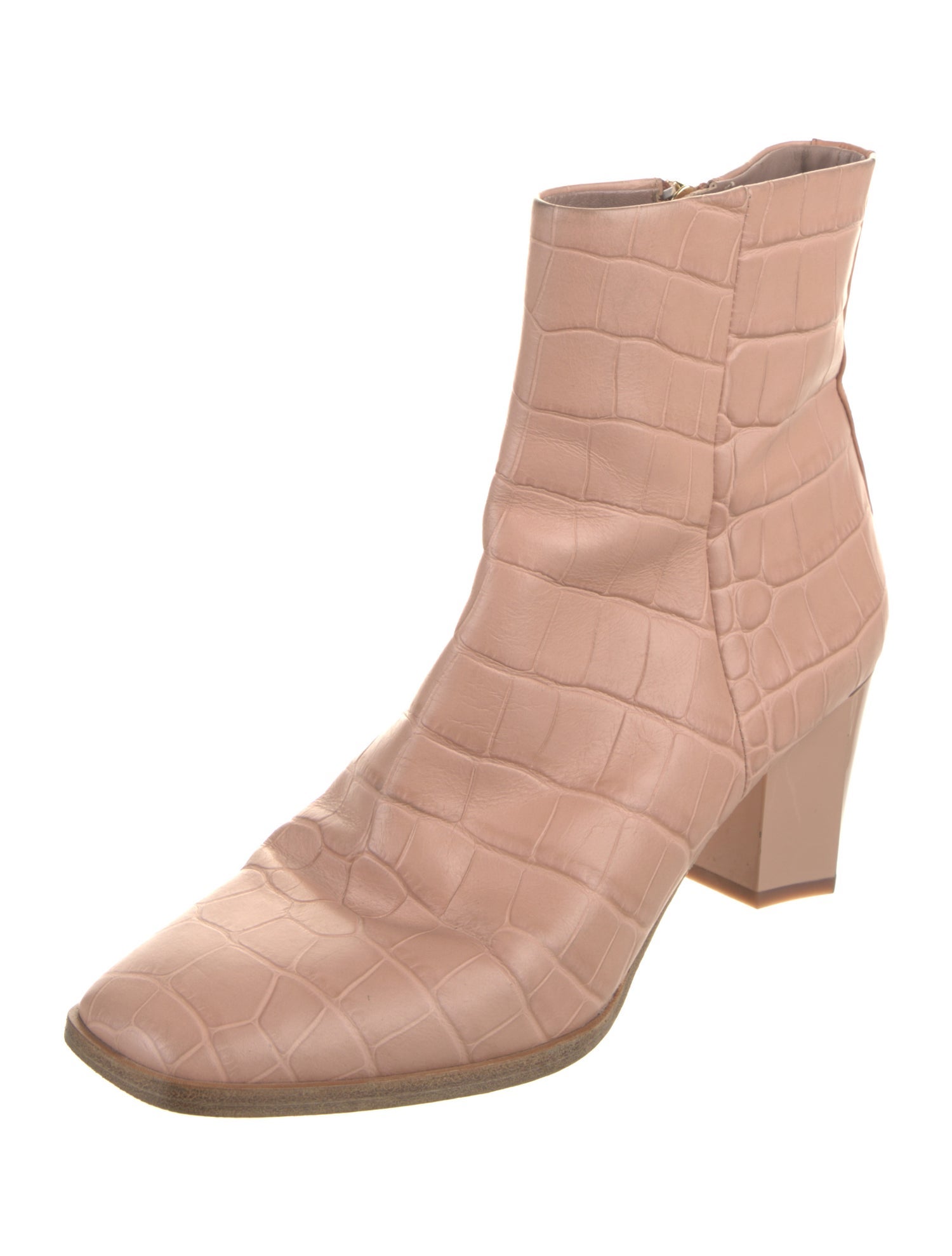 Diane von Furstenberg Embossed Leather Boots
