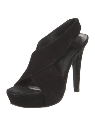Diane von Furstenberg Suede Slingback Sandals