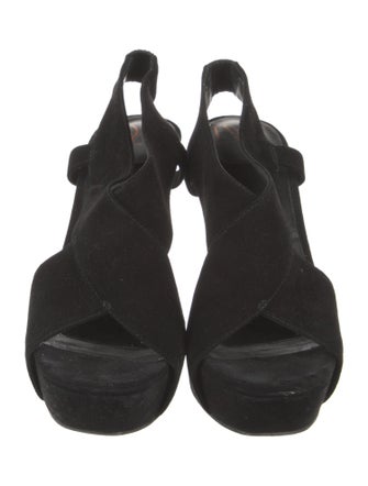 Diane von Furstenberg Suede Slingback Sandals