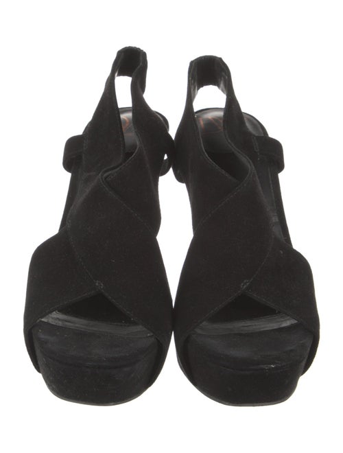 Diane von Furstenberg Suede Slingback Sandals