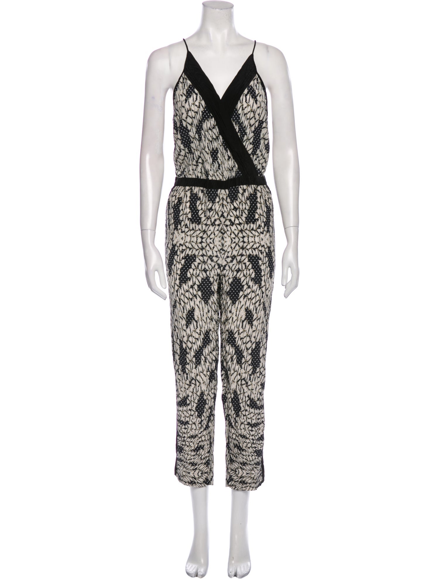 Diane von Furstenberg Silk Printed Jumpsuit