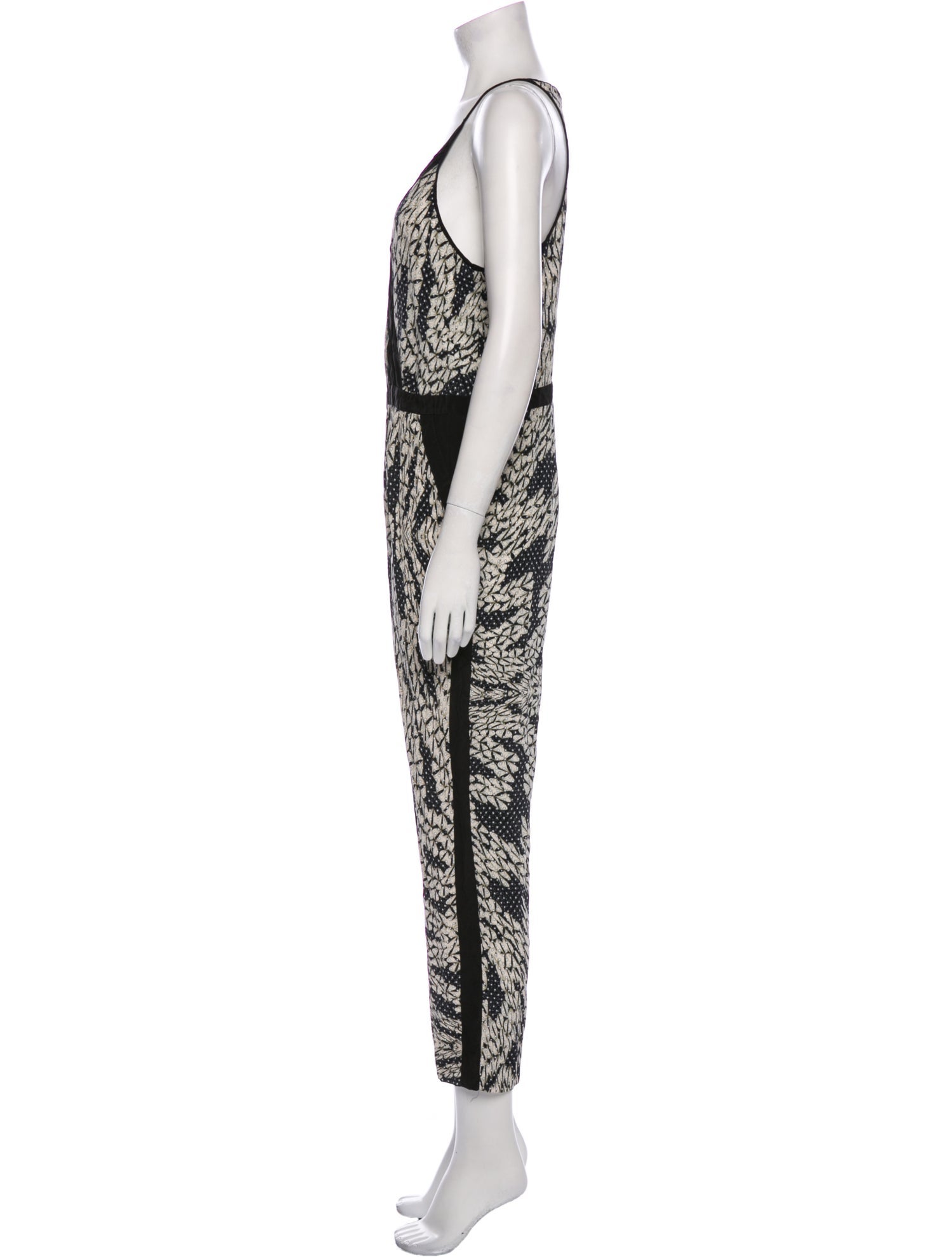Diane von Furstenberg Silk Printed Jumpsuit