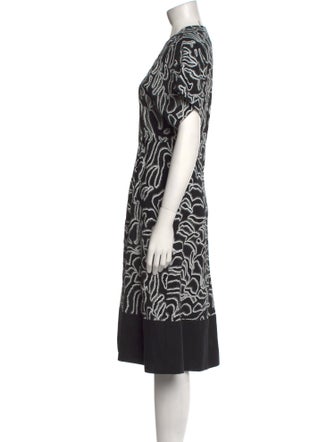 Diane von Furstenberg Printed Midi Length Dress