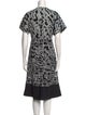 Diane von Furstenberg Printed Midi Length Dress