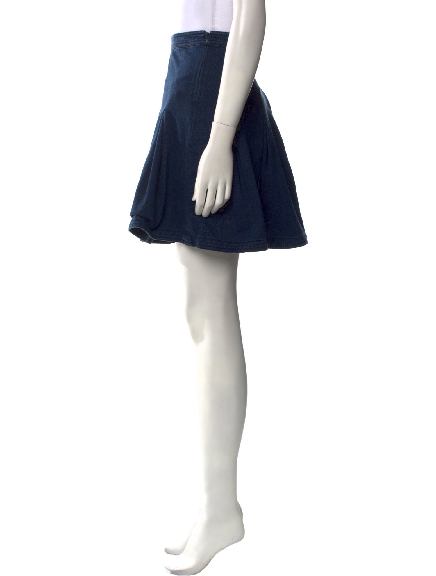 Diane von Furstenberg Pleated Accents Mini Skirt