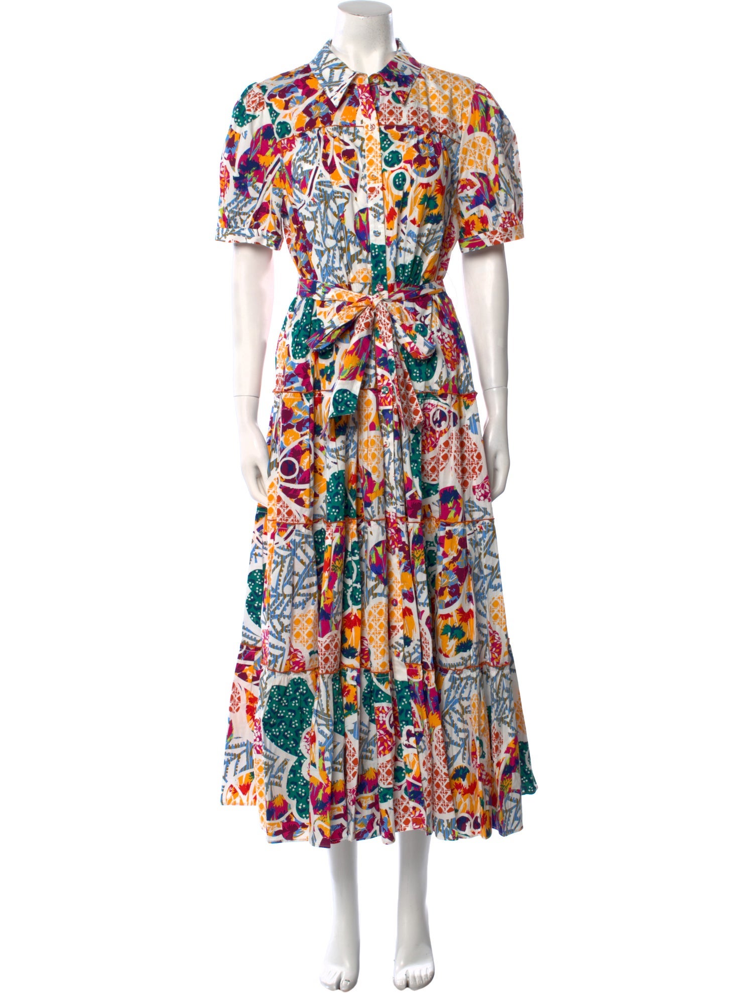 Diane von Furstenberg Printed Long Dress w/ Tags