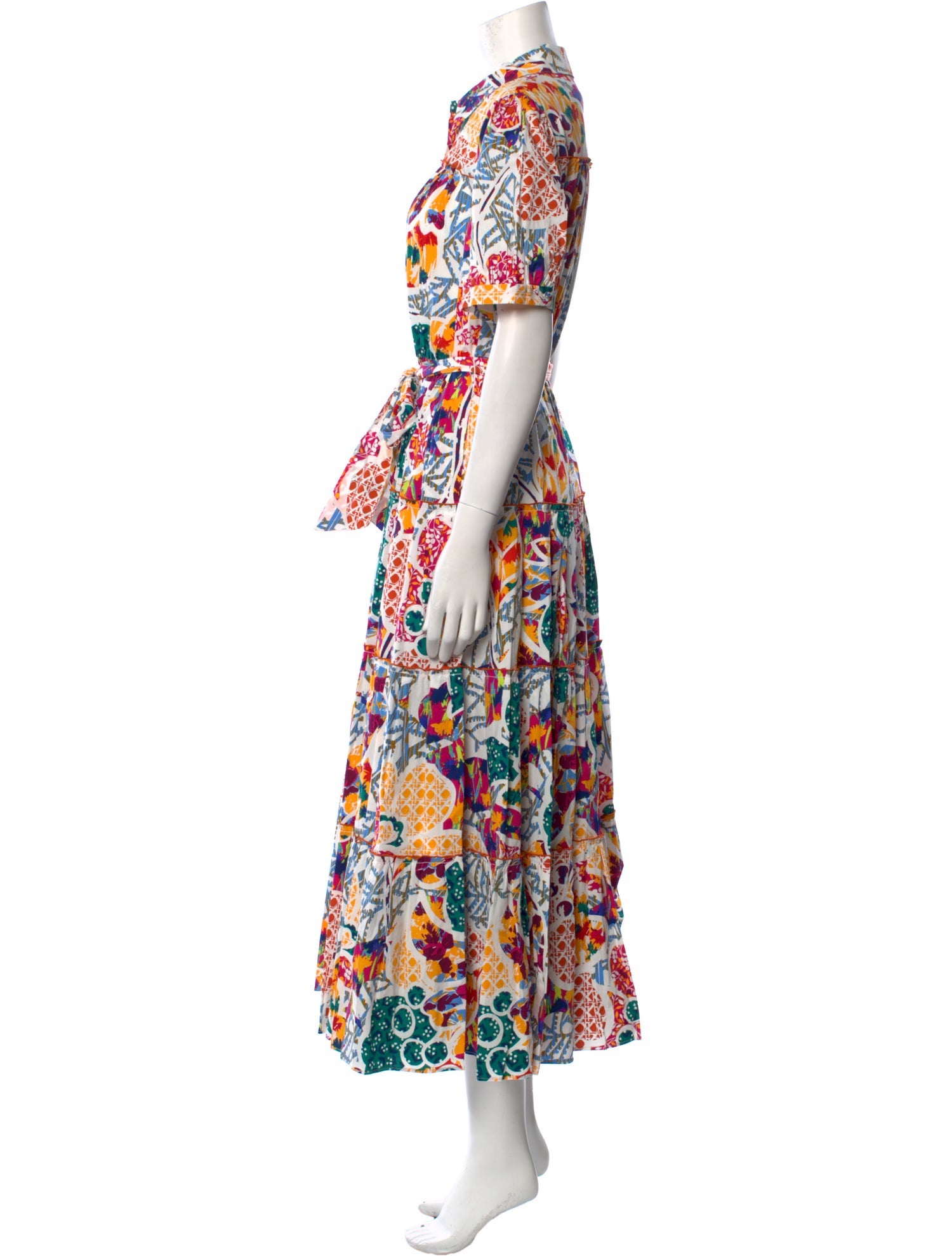 Diane von Furstenberg Printed Long Dress w/ Tags