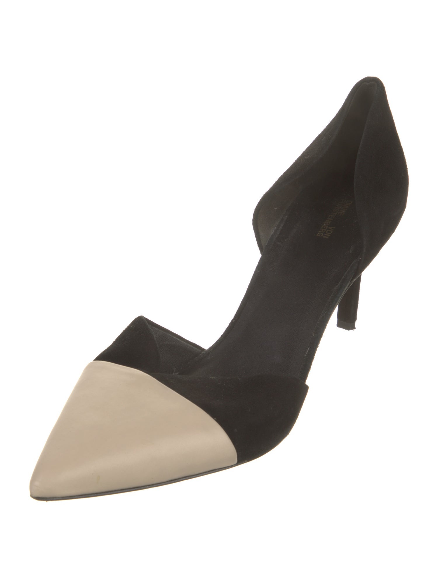 Diane von Furstenberg Suede D'Orsay Pumps