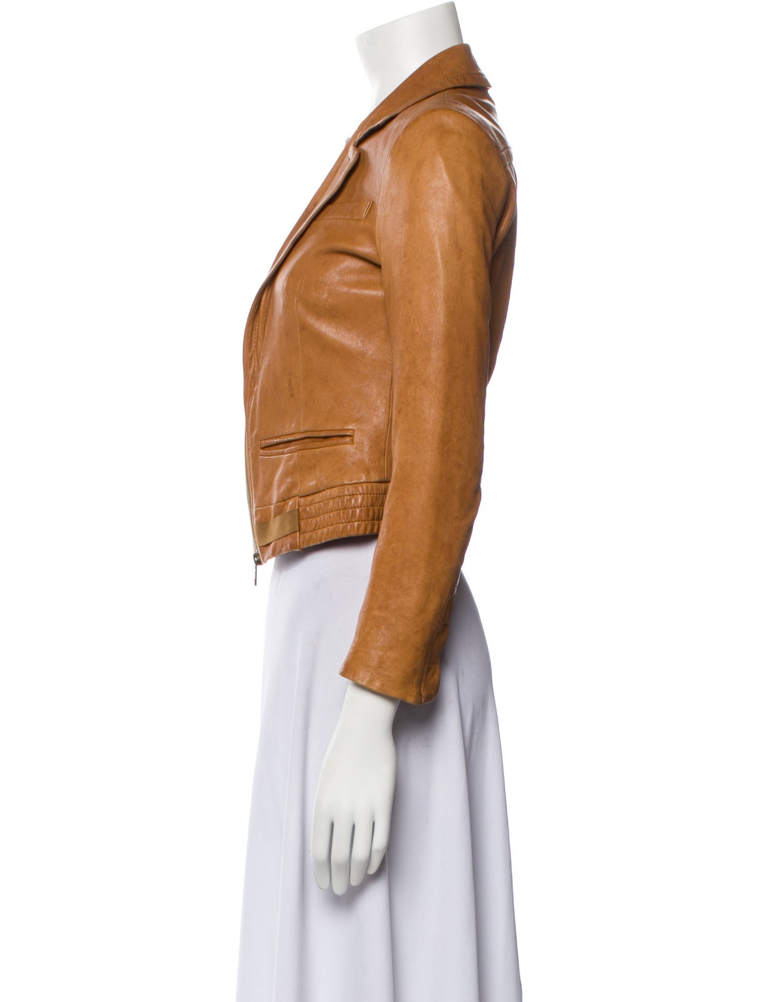 Diane von Furstenberg Leather Biker Jacket