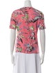 Diane von Furstenberg Silk Floral Print T-Shirt