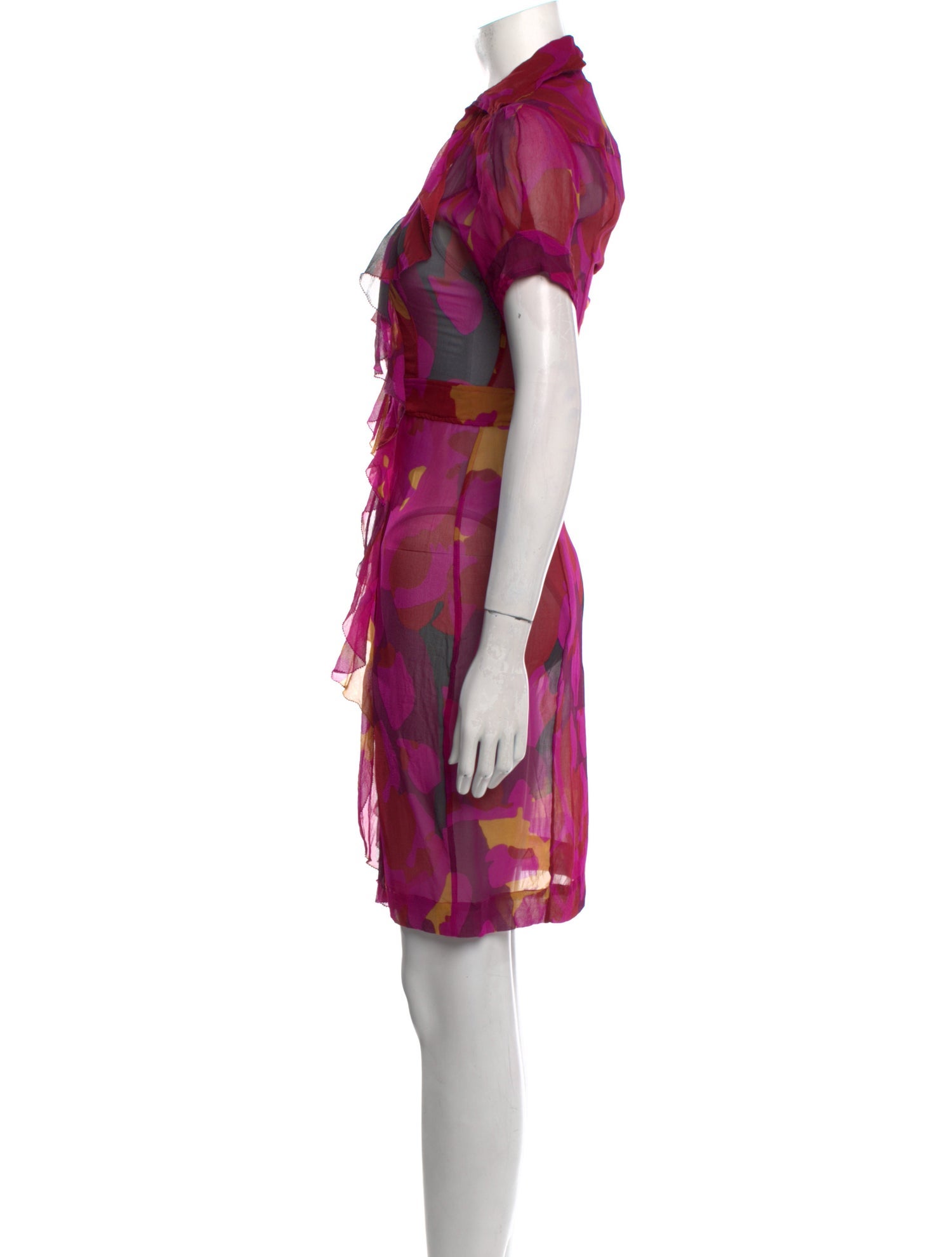 Diane von Furstenberg Printed Short Sleeve Tunic