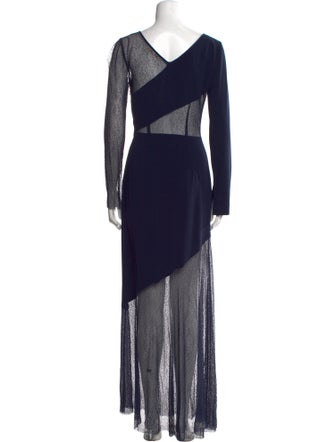 Diane von Furstenberg V-Neck Long Dress