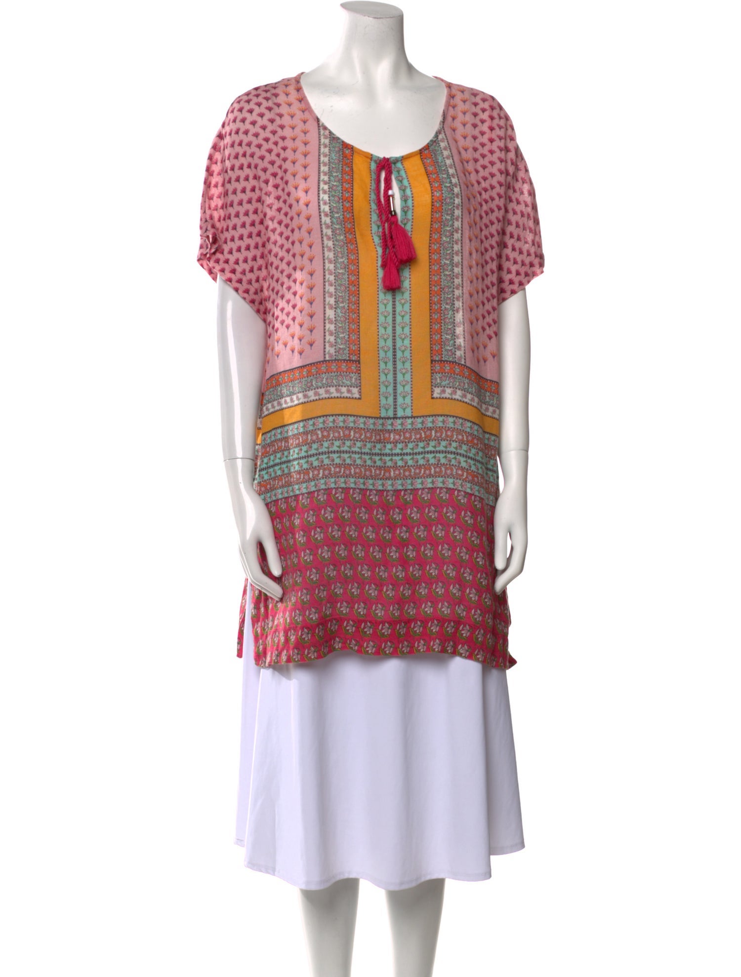 Diane von Furstenberg Linen Printed Tunic