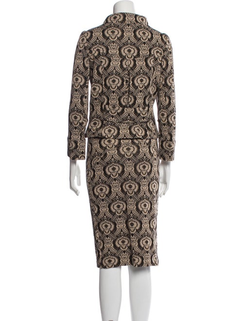 Diane von Furstenberg Wool Floral Print Skirt Set