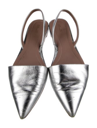 Diane von Furstenberg Leather Slingback Flats
