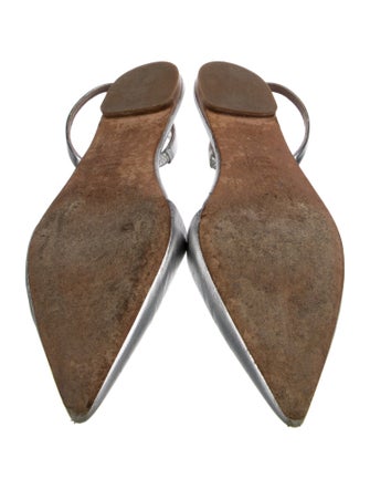 Diane von Furstenberg Leather Slingback Flats