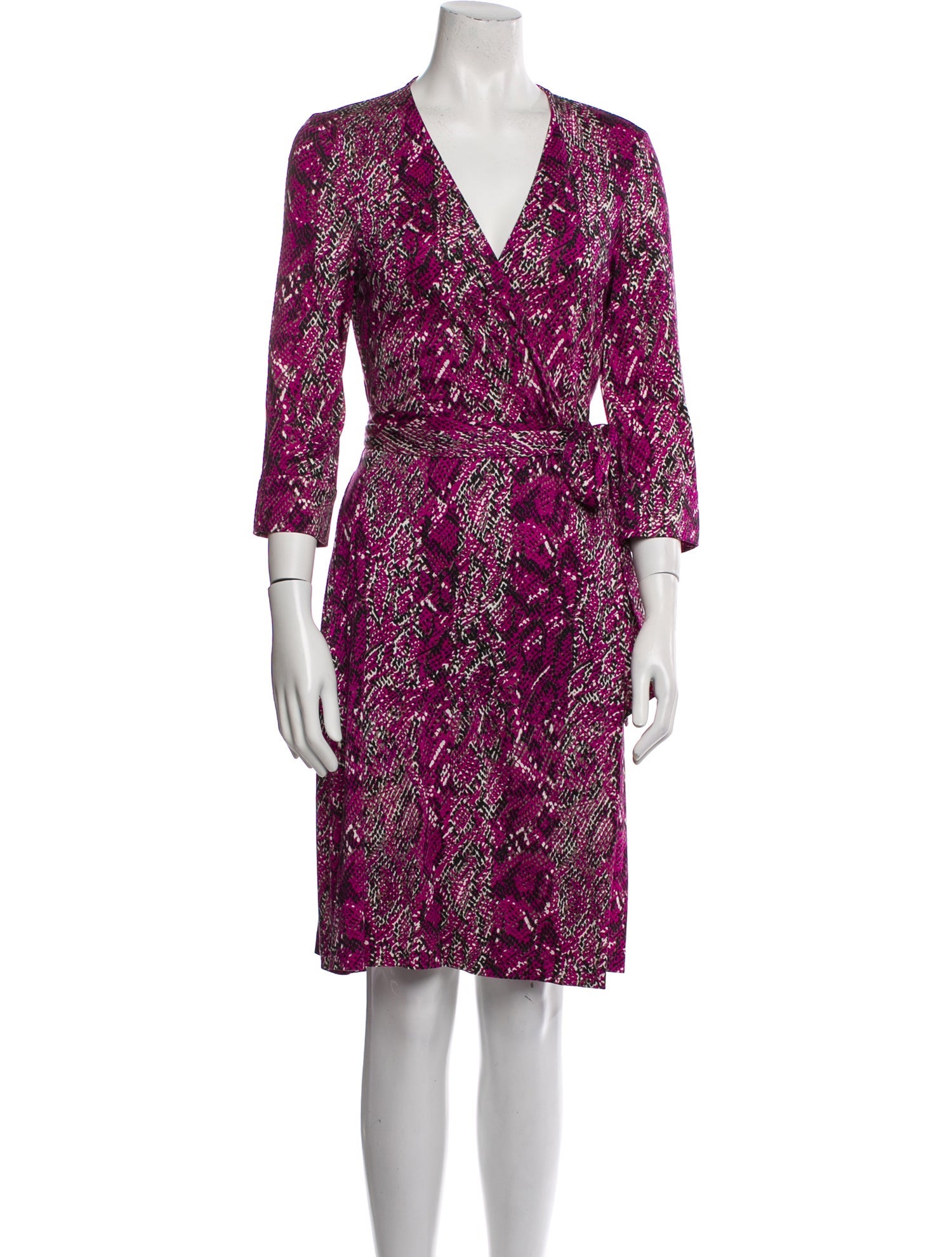 Diane von Furstenberg Silk Animal Print Robe