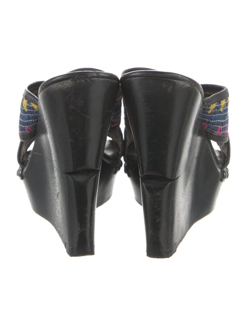 Diane von Furstenberg Leather Printed Slides