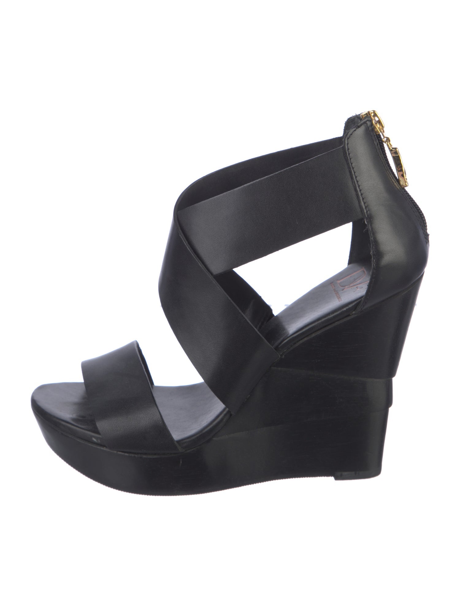 Diane von Furstenberg Leather Slingback Sandals