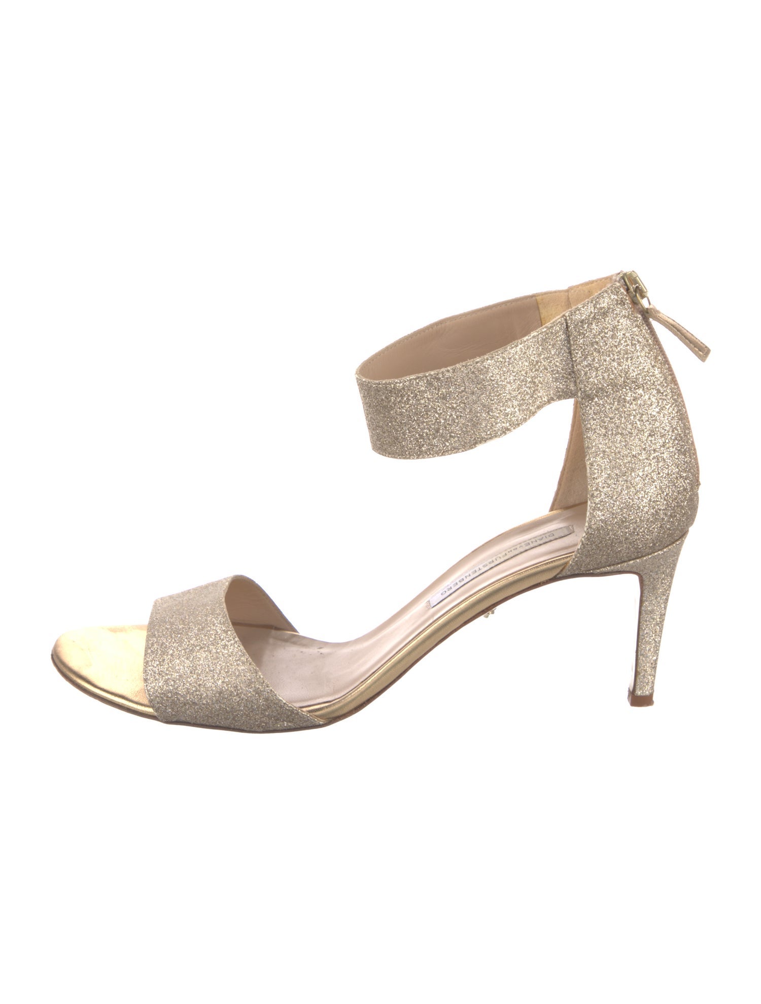 Diane von Furstenberg Glitter Glitter Accents Sandals