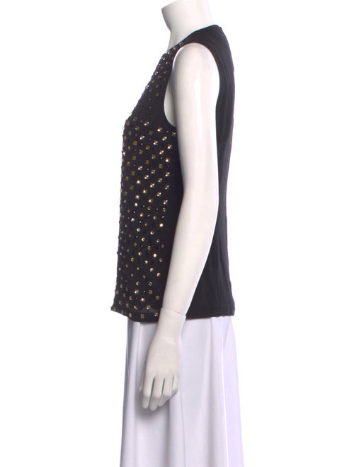 Diane von Furstenberg Silk Polka Dot Print Top