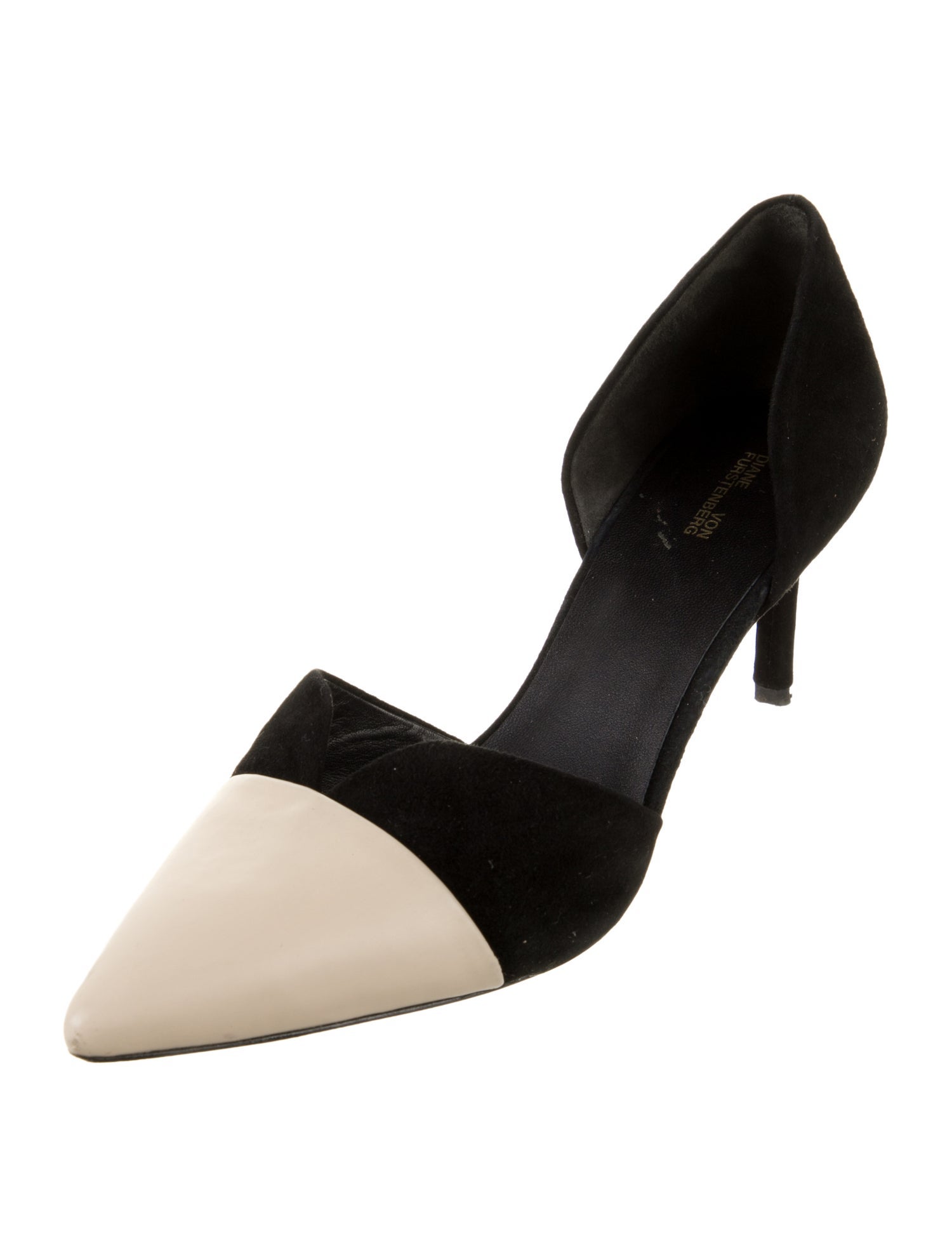 Diane von Furstenberg Suede D'Orsay Pumps