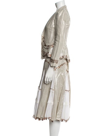 Diane von Furstenberg Linen Printed Skirt Set