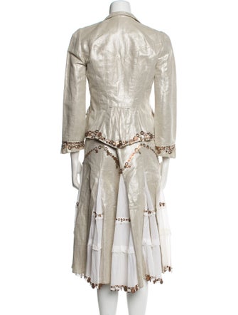 Diane von Furstenberg Linen Printed Skirt Set