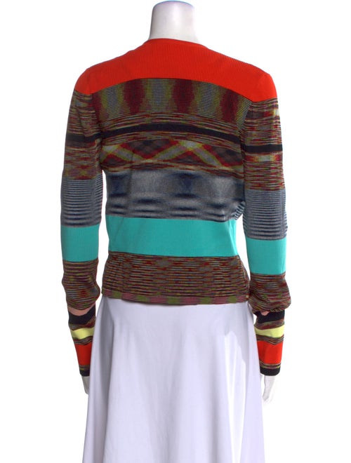 Diane von Furstenberg Striped Open Front Sweater