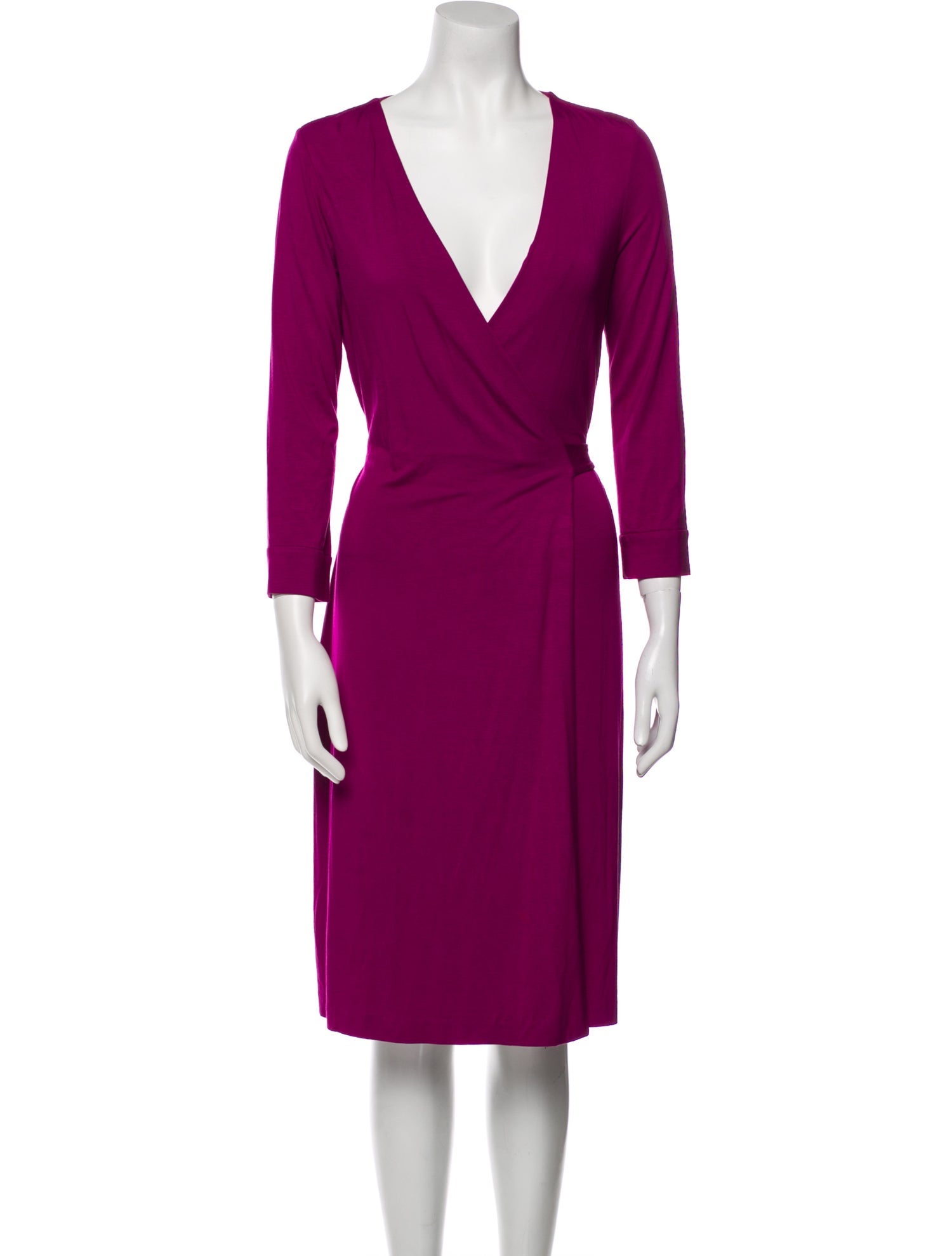 Diane von Furstenberg V-Neck Midi Length Dress