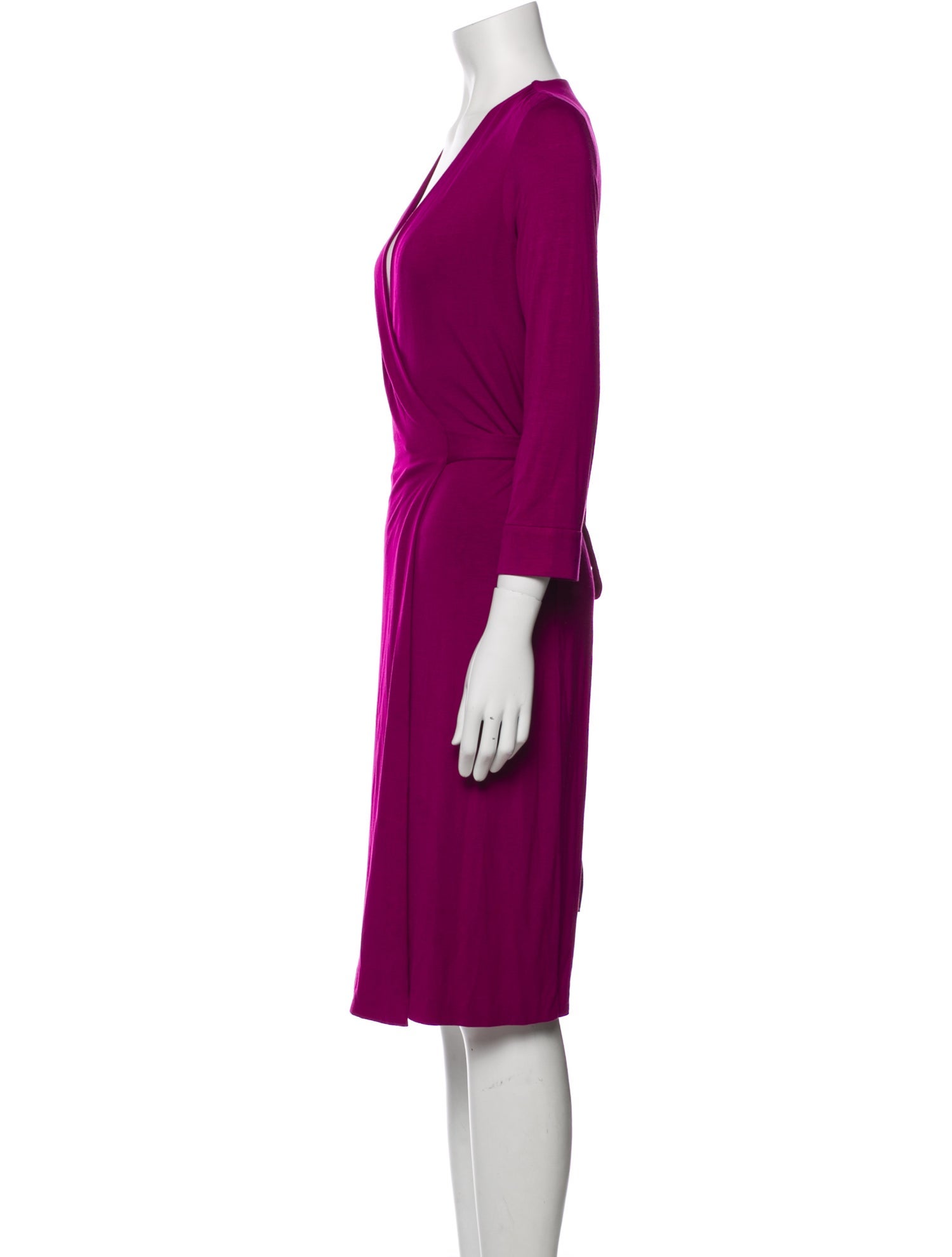 Diane von Furstenberg V-Neck Midi Length Dress