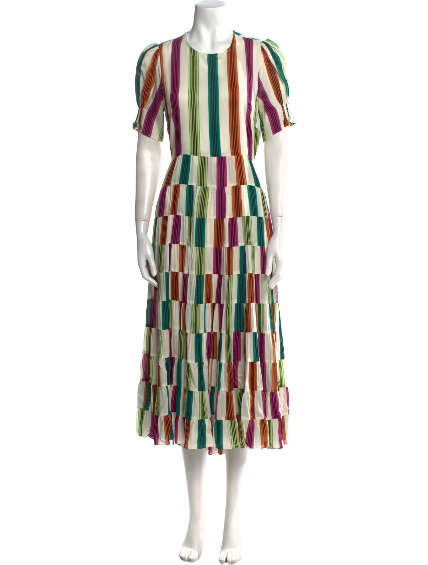 Diane von Furstenberg Striped Long Dress