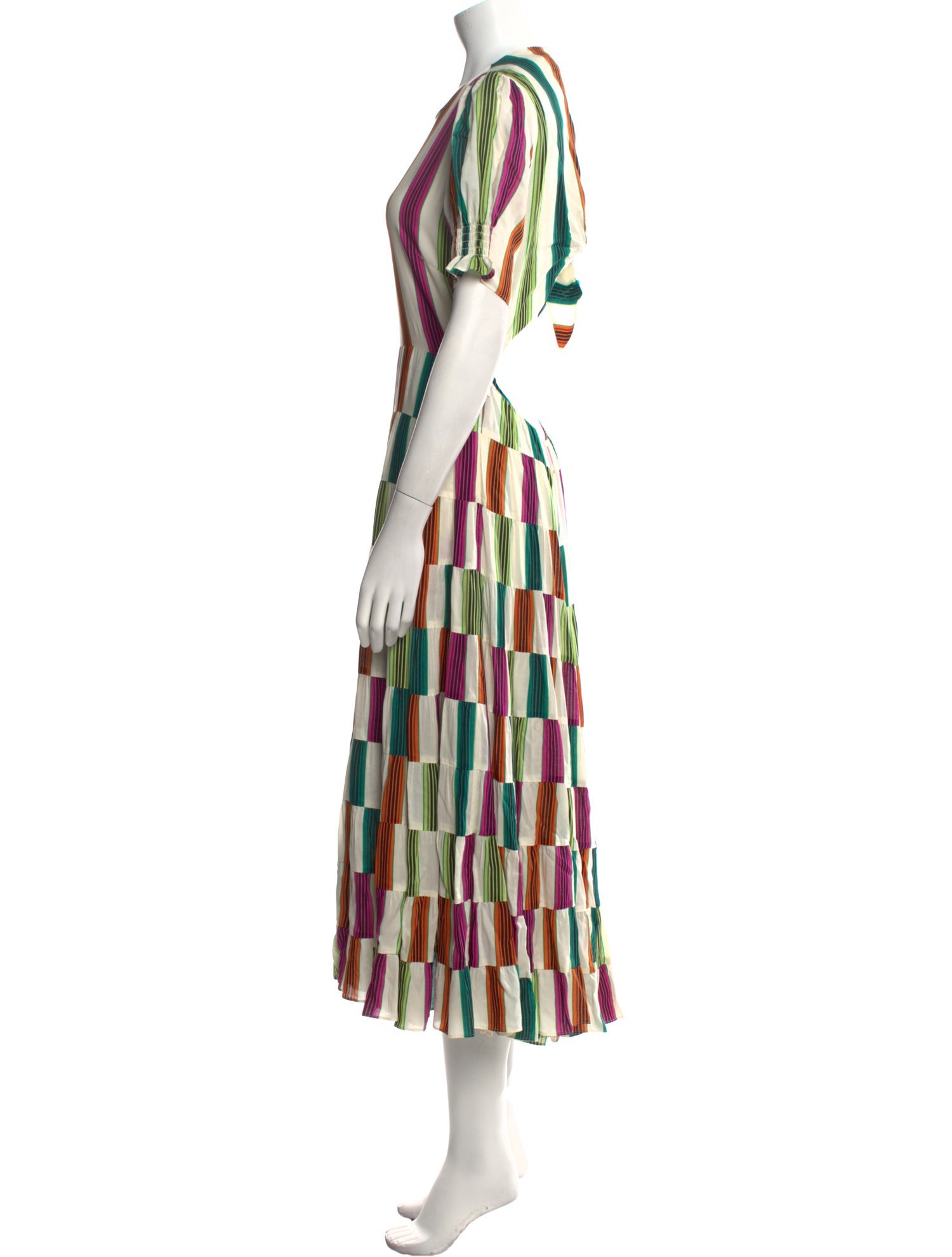 Diane von Furstenberg Striped Long Dress