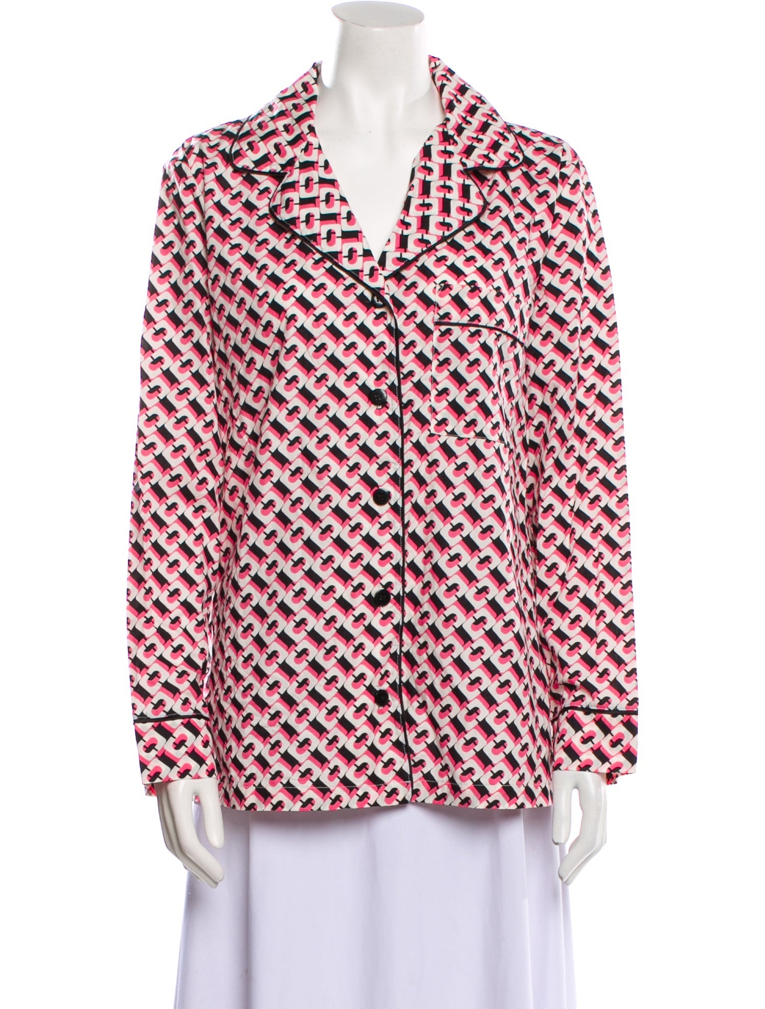 Diane von Furstenberg Printed Pajamas w/ Tags