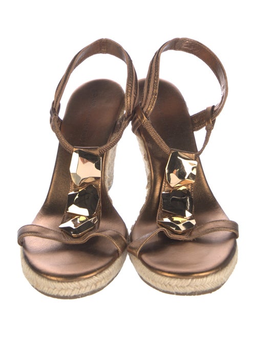 Diane von Furstenberg Leather Studded Accents Espadrilles