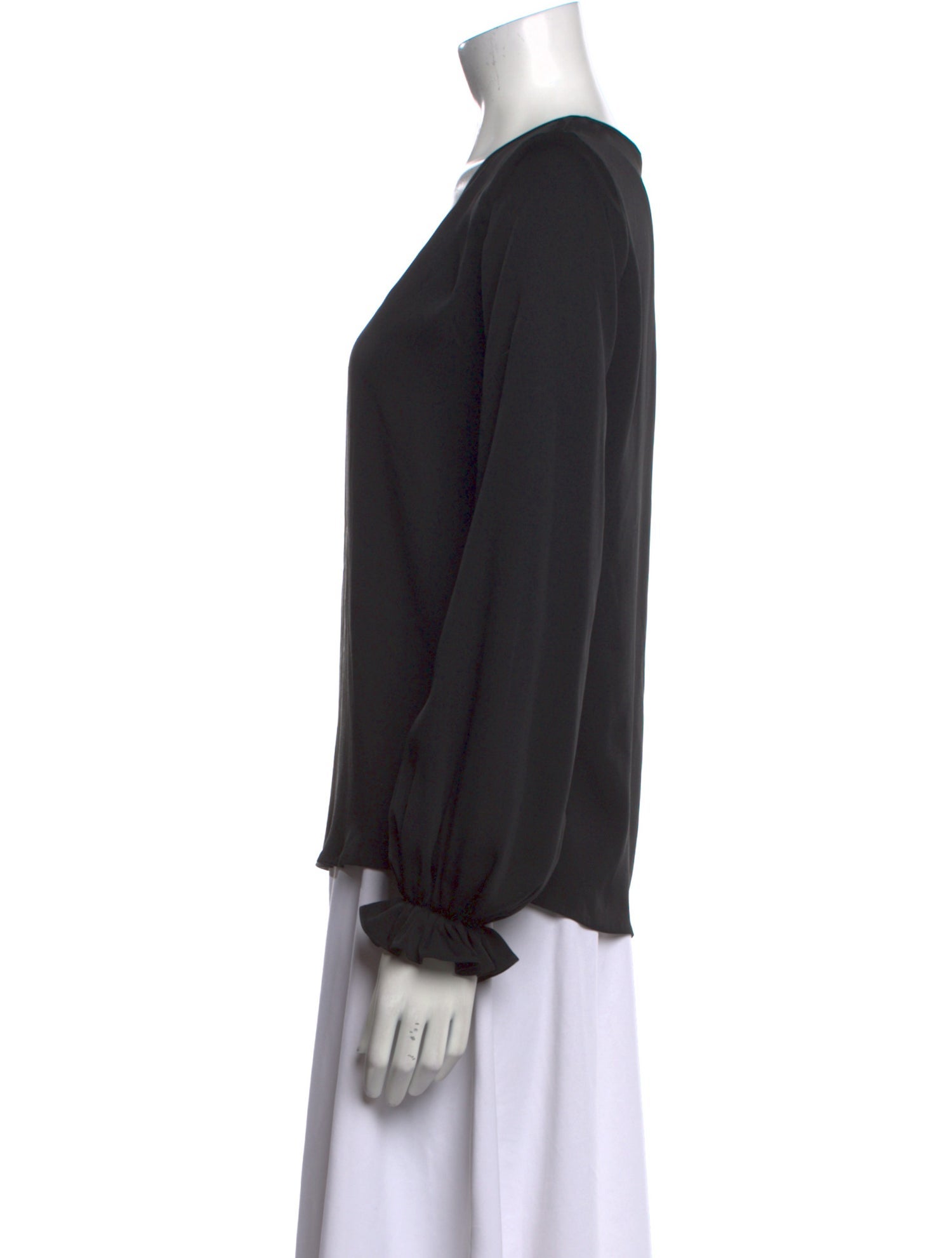 Diane von Furstenberg Silk V-Neck Blouse